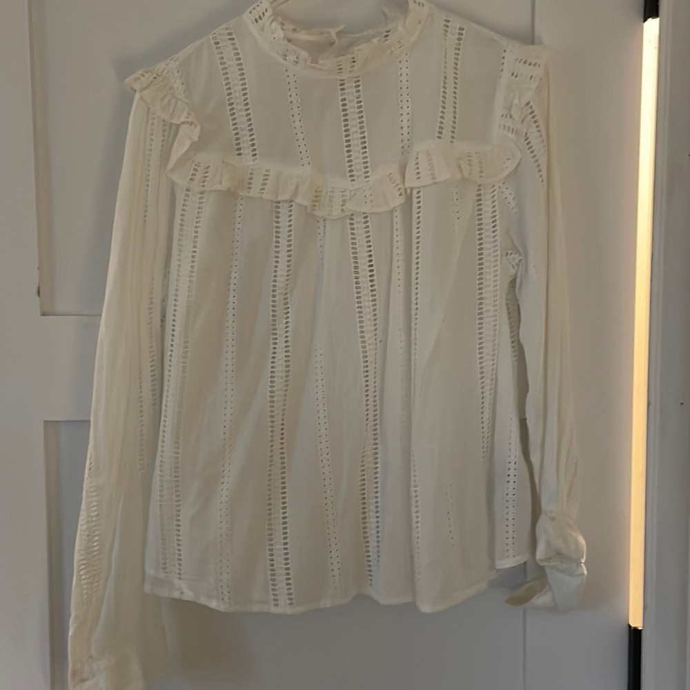 Gap size large white blouse